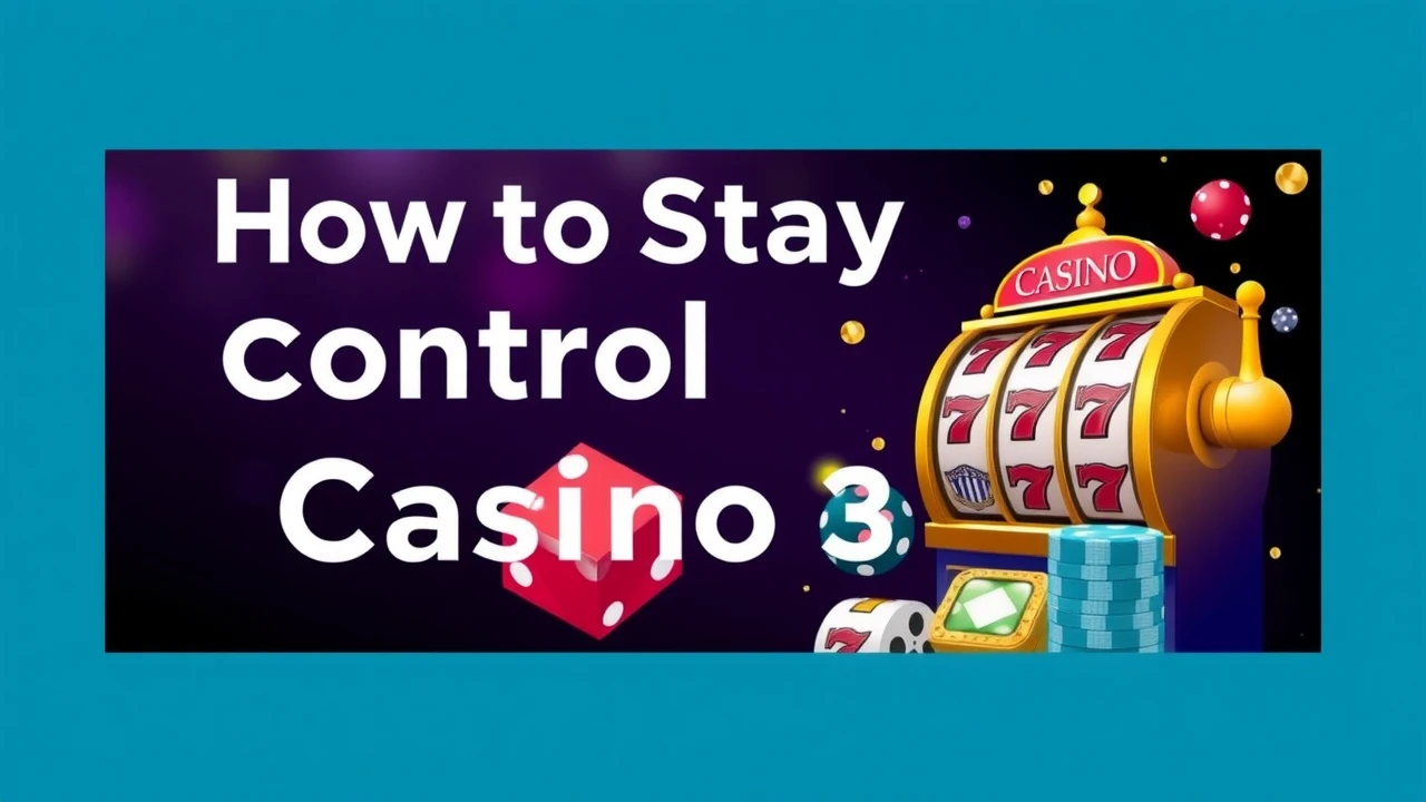 How to Stay in Control While Playing Casino Slots